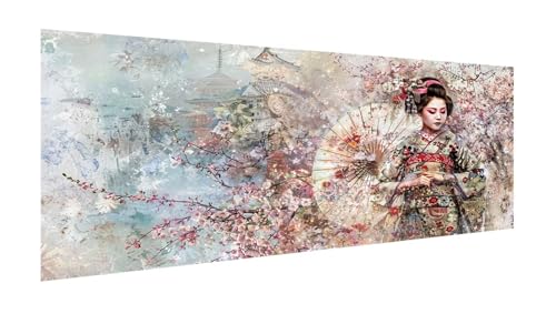 Diamond Painting Frau Diamant Painting Bilder Erwachsene, 5D Diamond-painting Japan Malen Nach Zahle Kinder Anfänger, DIY Mosaikherstellung Basteln Mädchen Geschenke, Deko Wohnzimmer 180x90cm X2-107 von Xhgtehng