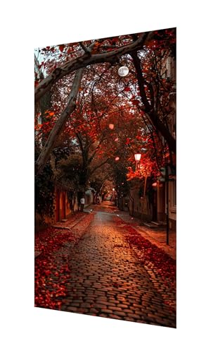 Diamond Painting Herbst Diamant Painting Bilder Erwachsene, 5D Diamond-painting Straßenansicht Malen Nach Zahle Anfänger, DIY Mosaikherstellung Basteln Mädchen, Deko Wohnzimmer 220x100cm X2-1137 von Xhgtehng