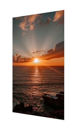 Diamond Painting Sonnenaufgang Diamant Painting Bilder Erwachsene, 5D Diamond-painting Himmel Malen Nach Zahle Kinder Anfänger, DIY Mosaikherstellung Basteln Mädchen, Deko Wohnzimmer 220x100cm X2-1163 von Xhgtehng