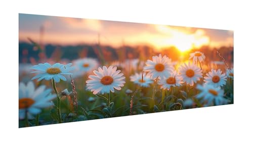 Diamond Painting Sonnenlicht Diamant Painting Bilder Erwachsene, 5D Diamond-painting Gänseblümchen Malen Nach Zahle Anfänger, DIY Mosaikherstellung Basteln Mädchen, Deko Wohnzimmer 180x90cm X2-125 von Xhgtehng