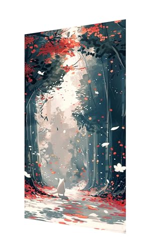 Diamond Painting Wald Diamant Painting Bilder Erwachsene, 5D Diamond-painting Tier Malen Nach Zahle Kinder Anfänger, DIY Mosaikherstellung Basteln Mädchen Geschenke, Deko Wohnzimmer 120x60cm X2-1125 von Xhgtehng