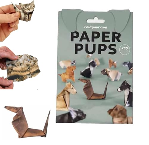 Papierkatzen zum Selbermachen, 50 Blatt DIY-Papier zum Falten, niedliche Katzenfiguren, Papiermodelle, dekoratives Bastelset, lustige Bastelaktivität für Erwachsene und Kinder, Schreibtischdekoration Papierkatzen zum Selbermachen, 50 Blatt DIY-Papier zum Falten, niedliche Katzenfiguren, Papiermodelle, dekoratives Bastelset, lustige Bastelaktivität für Erwachsene und Kinder, Schreibtischdekoration von XiChiu