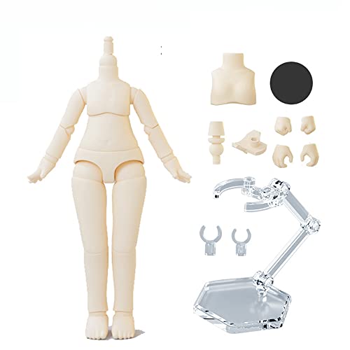 XiDonDon 1/12 Skala BJD Puppenkörper 9.6cm/11cm YMY2 Körper Action Figuren Ersatz Körper Puppe Zubehör (Super White,11cm) von XiDonDon