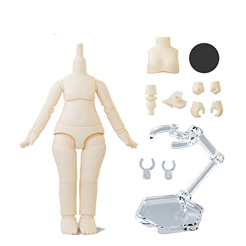 XiDonDon 1/12 Skala BJD Puppenkörper 9.6cm/11cm YMY2 Körper Action Figuren Ersatz Körper Puppe Zubehör (Super White,9.6cm) von XiDonDon