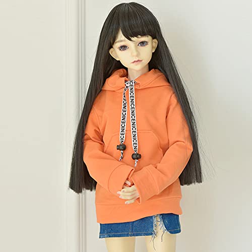 XiDonDon 30CM / 45CM / 60CM Puppenkleidung 1/3 1/4 1/6 BJD Puppenzubehör BJD SD DIY Mode Hoodie Spielzeug Puppen Kleidung (Orange,1/3) von XiDonDon