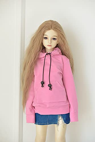 XiDonDon 30CM / 45CM / 60CM Puppenkleidung 1/3 1/4 1/6 BJD Puppenzubehör BJD SD DIY Mode Hoodie Spielzeug Puppen Kleidung (Pink,1/3) von XiDonDon