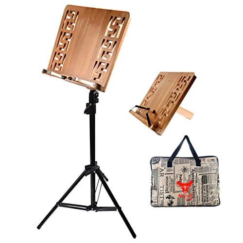 XiRah 2-in-1-Blatt-/Desktop-Buchhalter, Spieler, Musiker, Reisen, mit Tasche und Büroklammer, faltbar und verstellbar von XiRah