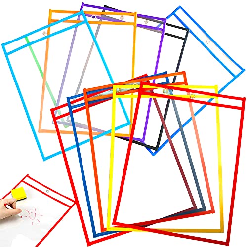 Dry Erase Taschen A4*10, XiXiRan Reusable Dry Erase Pockets, Trocken Abwischbare Taschen, Lern-Und Sammeltaschen, Mehrfarbige Trocken Abwischbare Taschen, Schul-, Büro-, Haushalts- und Schulbedarf Dry Erase Taschen A4*10, XiXiRan Reusable Dry Erase Pockets, Trocken Abwischbare Taschen, Lern-Und Sammeltaschen, Mehrfarbige Trocken Abwischbare Taschen, Schul-, Büro-, Haushalts- und Schulbedarf von XiXiRan