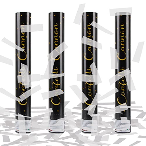 Konfettikanone Klebreispapier*4pcs, XiXiRan Konfettikanone Geburtstag, Party Popper, Konfetti Pistolen Set, Konfetti Bombe, Konfetti Shooter, Konfettikanone Gender Reveal, Konfetti Kanonen Poppers Konfettikanone Klebreispapier*4pcs, XiXiRan Konfettikanone Geburtstag, Party Popper, Konfetti Pistolen Set, Konfetti Bombe, Konfetti Shooter, Konfettikanone Gender Reveal, Konfetti Kanonen Poppers von XiXiRan