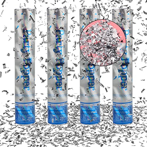 Konfettikanone Gold, XiXiRan 4pcs Konfetti Shooter, Konfettikanonen Hochzeit, Party Popper Silber, Confetti Cannon, Handheld Konfetti Rohr, Konfetti Bombe, Party Konfettikanone, Konfetti Pistolen Set Konfettikanone Gold, XiXiRan 4pcs Konfetti Shooter, Konfettikanonen Hochzeit, Party Popper Silber, Confetti Cannon, Handheld Konfetti Rohr, Konfetti Bombe, Party Konfettikanone, Konfetti Pistolen Set von XiXiRan
