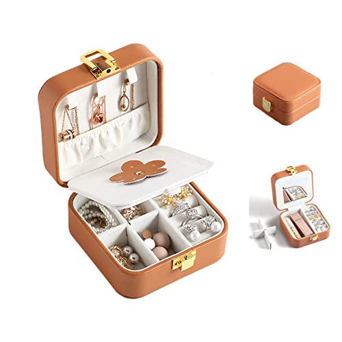 XiaZhiZhen Schmuckschatulle Reisen Kleine Schmuckschatulle Schmuckaufbewahrung Schmuckkästchen Mädchen Reise-Schmuck-Organizer mit Spiegel Ohrringe Halskette Ohrringe Ohrringe Organizer XiaZhiZhen Schmuckschatulle Reisen Kleine Schmuckschatulle Schmuckaufbewahrung Schmuckkästchen Mädchen Reise-Schmuck-Organizer mit Spiegel Ohrringe Halskette Ohrringe Ohrringe Organizer von XiaZhiZhen
