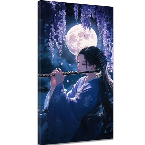 Diamond Painting Japan mit Diamond Painting Zubehör, Bastelset Erwachsene kreativ DIY Diamant Malerei Bilder Mädchen Diamant Stickerei Kreuzstich Kunst für Home Büro Wand Dekor Geschenk 30x50 cm c-182 von Xiaboor