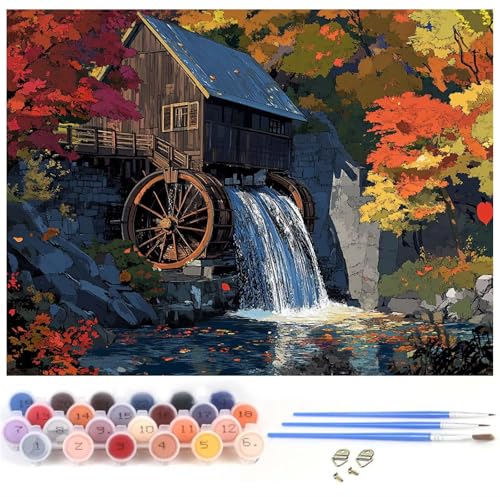 Malen Nach Zahlen Erwachsene Herbst Malen Nach Zahlen Haus, DIY Bastelset Erwachsene Knitterfreie Leinwand Kit für Kinder Anfänger Mit 3-Pinseln und Acrylfarbe, Geschenke für Frauen 90x120cm y-1197 Malen Nach Zahlen Erwachsene Herbst Malen Nach Zahlen Haus, DIY Bastelset Erwachsene Knitterfreie Leinwand Kit für Kinder Anfänger Mit 3-Pinseln und Acrylfarbe, Geschenke für Frauen 90x120cm y-1197 von Xiaboor