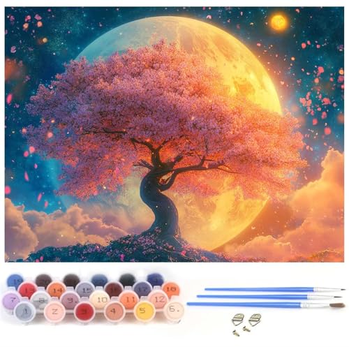 Malen Nach Zahlen Erwachsene Japan Malen Nach Zahlen Baum, DIY Bastelset Erwachsene Knitterfreie Leinwand Kit für Kinder und Anfänger Mit 3-Pinseln und Acrylfarbe, Geschenke für Frauen 30x40cm y-1217 Malen Nach Zahlen Erwachsene Japan Malen Nach Zahlen Baum, DIY Bastelset Erwachsene Knitterfreie Leinwand Kit für Kinder und Anfänger Mit 3-Pinseln und Acrylfarbe, Geschenke für Frauen 30x40cm y-1217 von Xiaboor