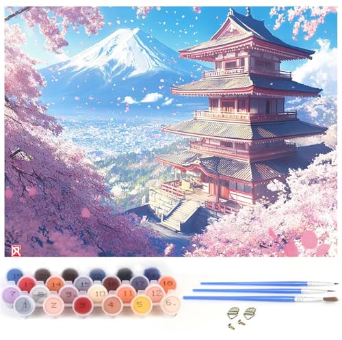 Malen Nach Zahlen Erwachsene Japan Malen Nach Zahlen Palast, DIY Bastelset Erwachsene Knitterfreie Leinwand Kit für Kinder Anfänger Mit 3-Pinseln und Acrylfarbe, Geschenke für Frauen 100x120cm y-1200 Malen Nach Zahlen Erwachsene Japan Malen Nach Zahlen Palast, DIY Bastelset Erwachsene Knitterfreie Leinwand Kit für Kinder Anfänger Mit 3-Pinseln und Acrylfarbe, Geschenke für Frauen 100x120cm y-1200 von Xiaboor