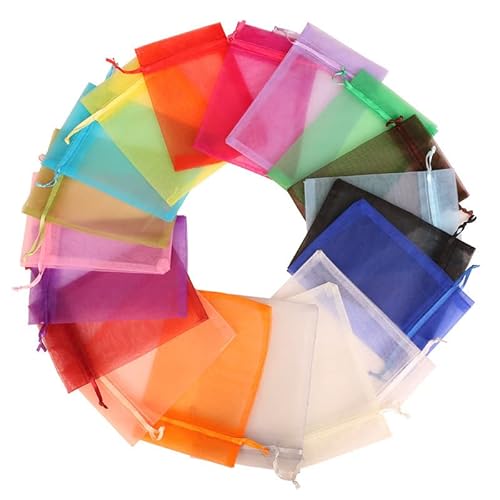Xiang 100 Stück Kleine Organzasäckchen, 7 x 9 cm Schmuckbeutel Farbe Organza Taschen mit Kordelzug, Geschenkbeutel für Hochzeiten Partys, Organzabeutel Hochzeit Säckli Beutel Geschenk Xiang 100 Stück Kleine Organzasäckchen, 7 x 9 cm Schmuckbeutel Farbe Organza Taschen mit Kordelzug, Geschenkbeutel für Hochzeiten Partys, Organzabeutel Hochzeit Säckli Beutel Geschenk von Lupsty