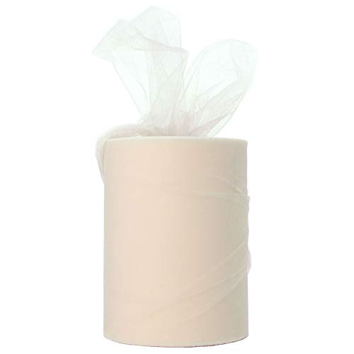 Elfenbeinfarbene Tüllrolle, 15,2 cm x 91,4 m, für Tüll-Dekoration Elfenbeinfarbene Tüllrolle, 15,2 cm x 91,4 m, für Tüll-Dekoration von XiangGuanQianYing