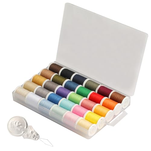 Nähgarn für Nähmaschine, 30 Farben Nähfaden Set, Nähgarn Sortiment Set Nähmaschinengarn, Polyester Nähzubehör für Overlock Garn Nähmaschine Patchwork Filzhandwerksherstellung, mit Nadeleinfädler Nähgarn für Nähmaschine, 30 Farben Nähfaden Set, Nähgarn Sortiment Set Nähmaschinengarn, Polyester Nähzubehör für Overlock Garn Nähmaschine Patchwork Filzhandwerksherstellung, mit Nadeleinfädler von XiangJunly