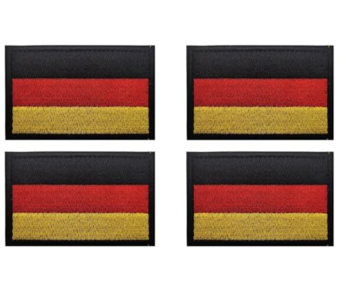 4 Stück Deutschland Flaggen Patch Gestickt Abzeichen 8x5 cm Deutsch Applikationen für Kleidung Taschen Rucksack Uniform Weste 4 Stück Deutschland Flaggen Patch Gestickt Abzeichen 8x5 cm Deutsch Applikationen für Kleidung Taschen Rucksack Uniform Weste von Xianjuun
