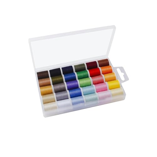 Nähgarn 30 Farben,Nähfaden,Nähgarn set,Overlockgarn, Nähzubehör 100% Polyester Nicht leicht zu zerreißen, für Heim Patchwork und Filzhandwerksherstellung von Xianjuun