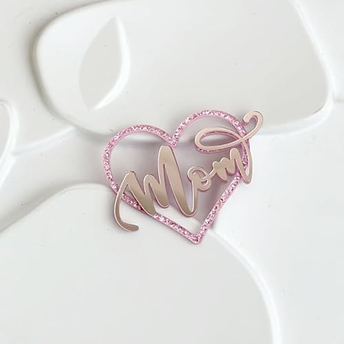 10 Stück Happy Mother's Day Cake Topper Mom Letter Cake Topper Rosa Dekorative Party Kuchen Dekoration für Muttertag (E) von Xiao Hua