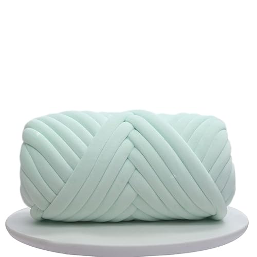 250 g grobes Garn für Armstricken, Häkeln, Decke, weiche, extra Baumwolle, waschbar, Schlauch, sperriges Riesengarn für Weben, Basteln, Häkeln, Sofa, Bett, Decke, Kissen, Haustierbett, Hellblau 250 g grobes Garn für Armstricken, Häkeln, Decke, weiche, extra Baumwolle, waschbar, Schlauch, sperriges Riesengarn für Weben, Basteln, Häkeln, Sofa, Bett, Decke, Kissen, Haustierbett, Hellblau von Xiao Hua