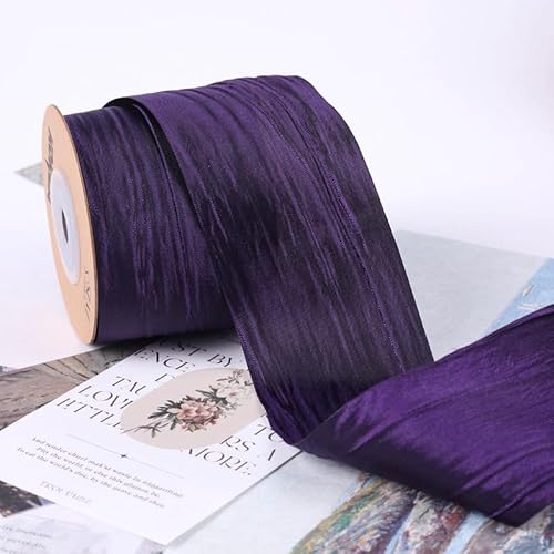 9,1 m langes Stoffband, seidenähnlich, zerknitterte Bänder, für Geschenkverpackungen, Korb, Kränze, Schleifen, Heimveranstaltungen, Dekoration, Weihnachtsbaumspitze, Schleifen, A42 9,1 m langes Stoffband, seidenähnlich, zerknitterte Bänder, für Geschenkverpackungen, Korb, Kränze, Schleifen, Heimveranstaltungen, Dekoration, Weihnachtsbaumspitze, Schleifen, A42 von Xiao Hua