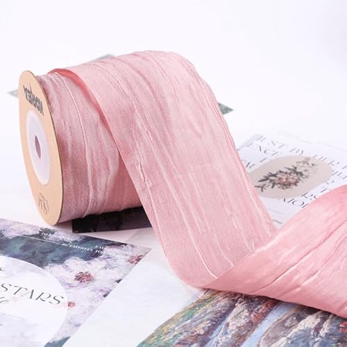 9,1 m langes Stoffband, seidenähnlich, zerknitterte Bänder, für Geschenkverpackungen, Korb, Kränze, Schleifen, Heimveranstaltungen, Dekoration, Weihnachtsbaumspitze, Schleifen, A45 9,1 m langes Stoffband, seidenähnlich, zerknitterte Bänder, für Geschenkverpackungen, Korb, Kränze, Schleifen, Heimveranstaltungen, Dekoration, Weihnachtsbaumspitze, Schleifen, A45 von Xiao Hua