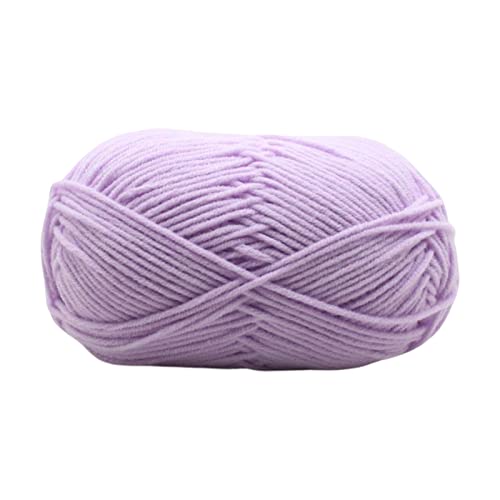 Baumwollgarn, Wollgarn zum Stricken Ultraweiches 4-lagiges Baumwollgarn mit Milch, Häkelgarn für Handstricken, Babywolle, Basteln, Häkelgarn, Schal von Xiao Hua