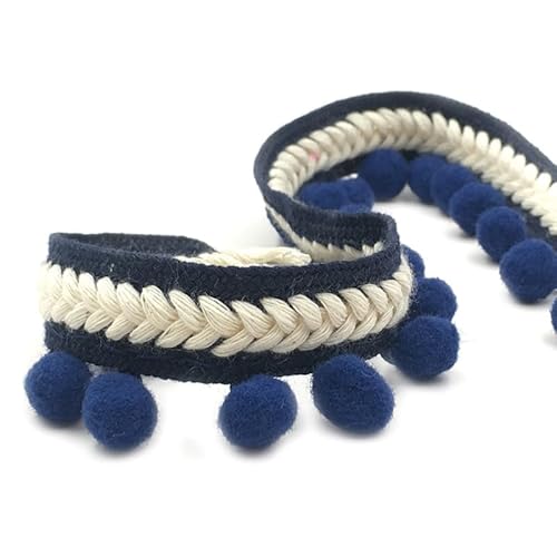 Fransenborte für Vorhänge, Quasten, geflochtenes Nähband, Polsterstoff, Rolle, Dunkelblau Fransenborte für Vorhänge, Quasten, geflochtenes Nähband, Polsterstoff, Rolle, Dunkelblau von Xiao Hua