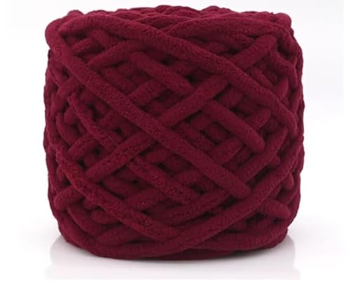 Grobes Garn, superweiches Acryl, sperrig, dick, waschbar, für Armstricken, DIY, handgefertigte Decken, Schals, Pullover, Creme, ca. 100 g (A2) von Xiao Hua
