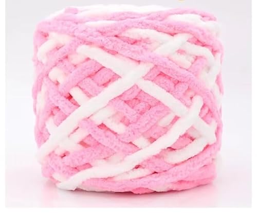 Grobes Garn, superweiches Acryl, sperrig, dick, waschbar, für Armstricken, DIY, handgefertigte Decken, Schals, Pullover, Creme, ca. 100 g (A34) von Xiao Hua