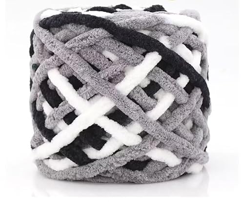 Grobes Garn, superweiches Acryl, sperrig, dick, waschbar, für Armstricken, DIY, handgefertigte Decken, Schals, Pullover, Creme, ca. 100 g (A36) von Xiao Hua