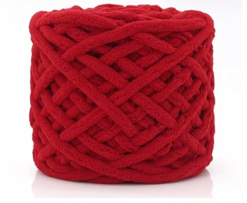 Grobes Garn, superweiches Acryl, sperrig, dick, waschbar, für Armstricken, DIY, handgefertigte Decken, Schals, Pullover, Creme, ca. 100 g (A4) von Xiao Hua