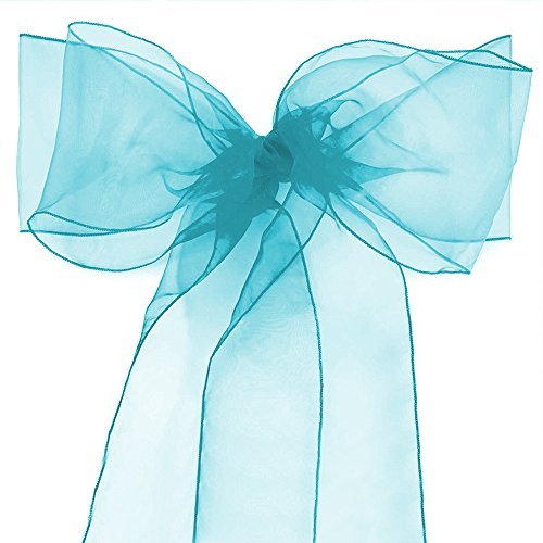 Organza-Schärpen für Bankett-Stuhl, Schleifen, Krawatten für Hochzeiten, Partys, Dekoration, Weiß, Rosa, Lila, Gold, Rot, 25 Stück, Aquablau Organza-Schärpen für Bankett-Stuhl, Schleifen, Krawatten für Hochzeiten, Partys, Dekoration, Weiß, Rosa, Lila, Gold, Rot, 25 Stück, Aquablau von Xiao Hua