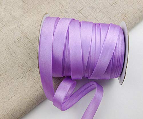 Schrägband zum Nähen, Nähen, Binden, Säumen, Paspeln, Quilten, Nähen, Basteln (1,27 cm, 80 m, Violett) von Xiao Hua