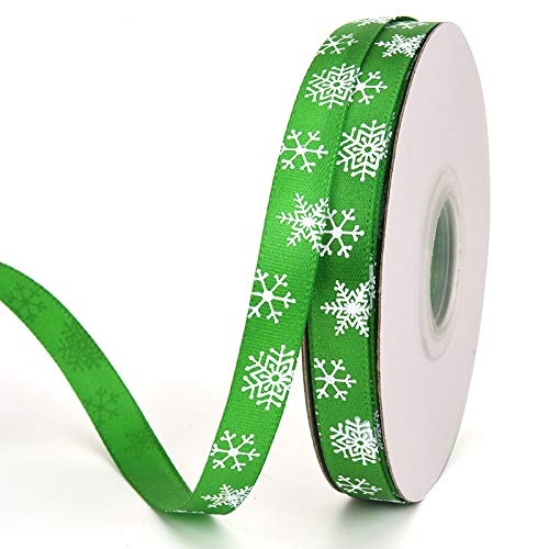 Weihnachtsband, Stoffband für Geschenkverpackungen, Weihnachtsbaumdekoration, Heim- und Weihnachtsdekorationen für drinnen und draußen, 22,7 m, Grün Weihnachtsband, Stoffband für Geschenkverpackungen, Weihnachtsbaumdekoration, Heim- und Weihnachtsdekorationen für drinnen und draußen, 22,7 m, Grün von Xiao Hua