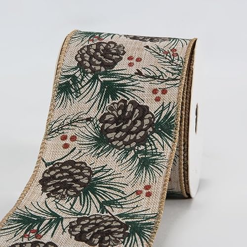 Weihnachtsband aus Jute, 9,1 m, Geschenkband, Weihnachtsdekoband für Kranz, Schleife, Geschenkdekoration, A06 Weihnachtsband aus Jute, 9,1 m, Geschenkband, Weihnachtsdekoband für Kranz, Schleife, Geschenkdekoration, A06 von Xiao Hua