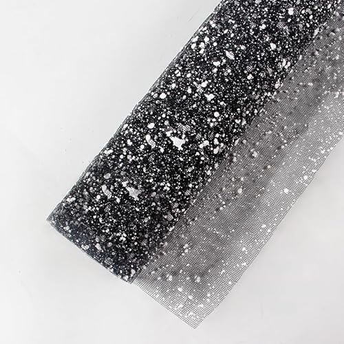 XIAO HUA Geschenke, Blumen, Geschenkbox Verpackungspapier, Snow Dot Gaze, Blumenverpackungsnetz (schwarz) von Xiao Hua