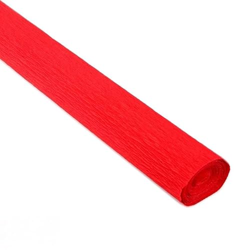 XIAO HUA Italienisches Premium-Krepppapier, schwer, 180 g, Rot von Xiao Hua
