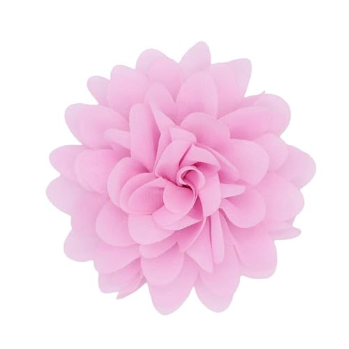 Xiao Hua 10 handgefertigte Chiffon-Blumen aus Chiffon-Stoff für Verzierungen, DIY-Stirnbänder, Blumen-Zubehör, Blumen-Haarband, Rosa Xiao Hua 10 handgefertigte Chiffon-Blumen aus Chiffon-Stoff für Verzierungen, DIY-Stirnbänder, Blumen-Zubehör, Blumen-Haarband, Rosa von Xiao Hua