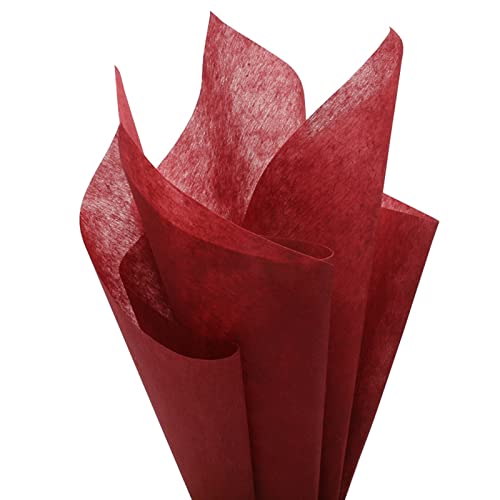 Xiao Hua Baumwoll-Geschenkpapier, Blumenpapier, Vlies, Blumenpapier, 38 Blatt, Floristenbedarf, wasserdicht, Blumenbouquet, Blumenbedarf für frische Blumen, 50,8 x 69,1 cm, Weinrot Xiao Hua Baumwoll-Geschenkpapier, Blumenpapier, Vlies, Blumenpapier, 38 Blatt, Floristenbedarf, wasserdicht, Blumenbouquet, Blumenbedarf für frische Blumen, 50,8 x 69,1 cm, Weinrot von Xiao Hua
