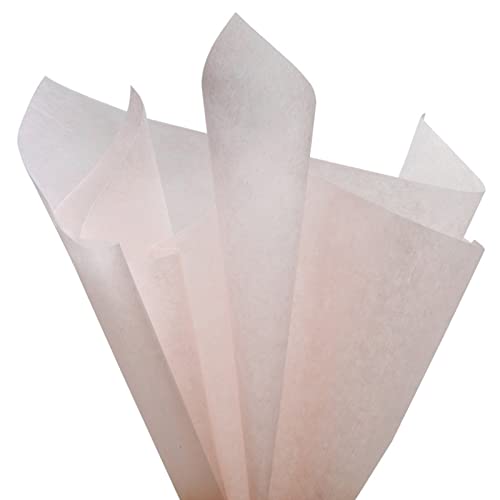 Xiao Hua Baumwoll-Geschenkpapier, Blumenpapier, Vlies, Blumenpapier, 38 Blatt, Floristenbedarf, wasserdicht, Blumenbouquet, Blumenbedarf für frische Blumen, 50,8 x 69,1 cm (Pastellrosa) von Xiao Hua
