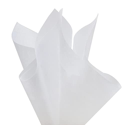Xiao Hua Baumwoll-Geschenkpapier, Blumenpapier, Vlies, Blumenpapier, 38 Blatt, Floristenbedarf, wasserdichtes Blumenbouquet, Geschenkpapier, Blumenbedarf für frische Blumen, 50,8 x 79,5 cm (weiß) von Xiao Hua