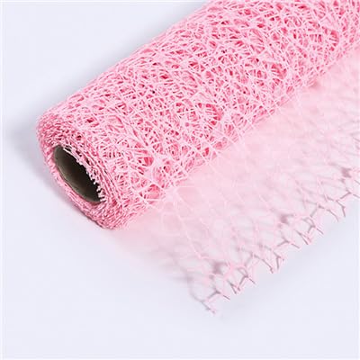 Xiao Hua Floral Accessories Netzwerk Blumenverpackungsmaterialien Rolle gewickelt Mesh Jacquard Mesh Blumenbündel Verpackungsnetz (Rosa) von Xiao Hua