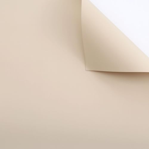 Xiao Hua Mattes, einfarbiges Papier, verdicktes, undurchsichtiges Blumenverpackungspapier, einfarbiges, bonbonfarbenes eurasisches Papier, Blumenstrauß-Verpackungspapier (Khaki) von Xiao Hua
