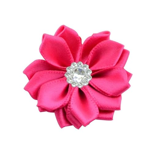 Xiao Hua Satinband-Blumen zum Basteln, Stoffblumen, Gänseblümchen mit Strasssteinen, Satinband für Ornamente, Applikationen, DIY, Hochzeit, Rosa, Rot, 10 Stück Xiao Hua Satinband-Blumen zum Basteln, Stoffblumen, Gänseblümchen mit Strasssteinen, Satinband für Ornamente, Applikationen, DIY, Hochzeit, Rosa, Rot, 10 Stück von Xiao Hua