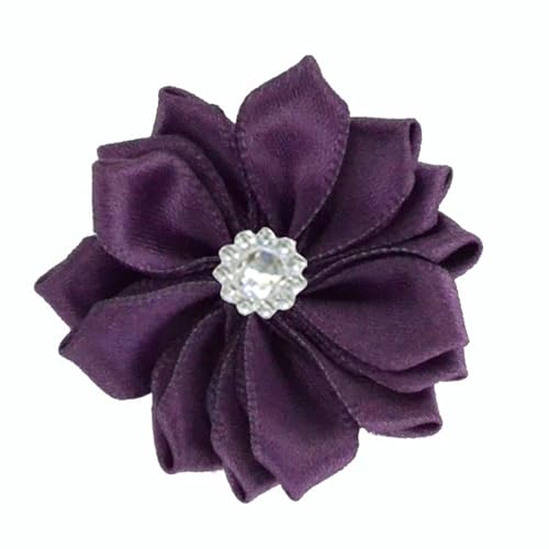 Xiao Hua Satinband-Blumen zum Basteln, Stoffblumen, Gänseblümchen mit Strasssteinen, Satinband für Ornamente, Applikationen, DIY, Hochzeit, Violett-Rot, 10 Stück Xiao Hua Satinband-Blumen zum Basteln, Stoffblumen, Gänseblümchen mit Strasssteinen, Satinband für Ornamente, Applikationen, DIY, Hochzeit, Violett-Rot, 10 Stück von Xiao Hua