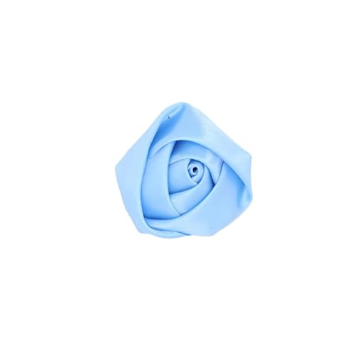 Xiao Hua Satinband-Rosen, handgefertigte Stoffblumen zum Basteln, Nähen, Basteln, Applikationen, Hochzeiten, Kleidung, Dekoration, Blau, 20 Stück Xiao Hua Satinband-Rosen, handgefertigte Stoffblumen zum Basteln, Nähen, Basteln, Applikationen, Hochzeiten, Kleidung, Dekoration, Blau, 20 Stück von Xiao Hua