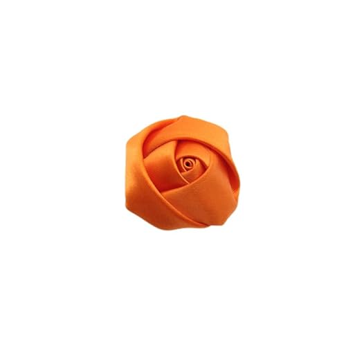 Xiao Hua Satinband-Rosen, handgefertigte Stoffblumen zum Basteln, Nähen, Basteln, Applikationen, Hochzeiten, Kleidung, Dekoration, Orange, 20 Stück Xiao Hua Satinband-Rosen, handgefertigte Stoffblumen zum Basteln, Nähen, Basteln, Applikationen, Hochzeiten, Kleidung, Dekoration, Orange, 20 Stück von Xiao Hua